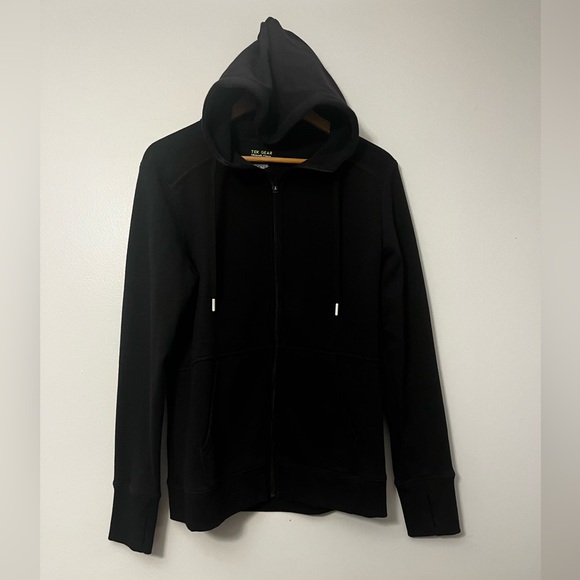 tek gear Tops - Tek Gear Black Zip-Up Sweater